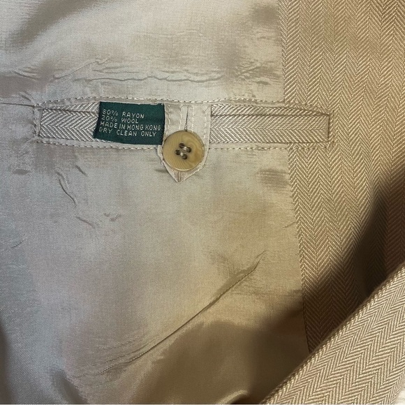 J. Crew Vintage Green Tag  Wool Blend Herringbone Women’s Jacket Blazer 
Size 8 - Picture 7 of 8